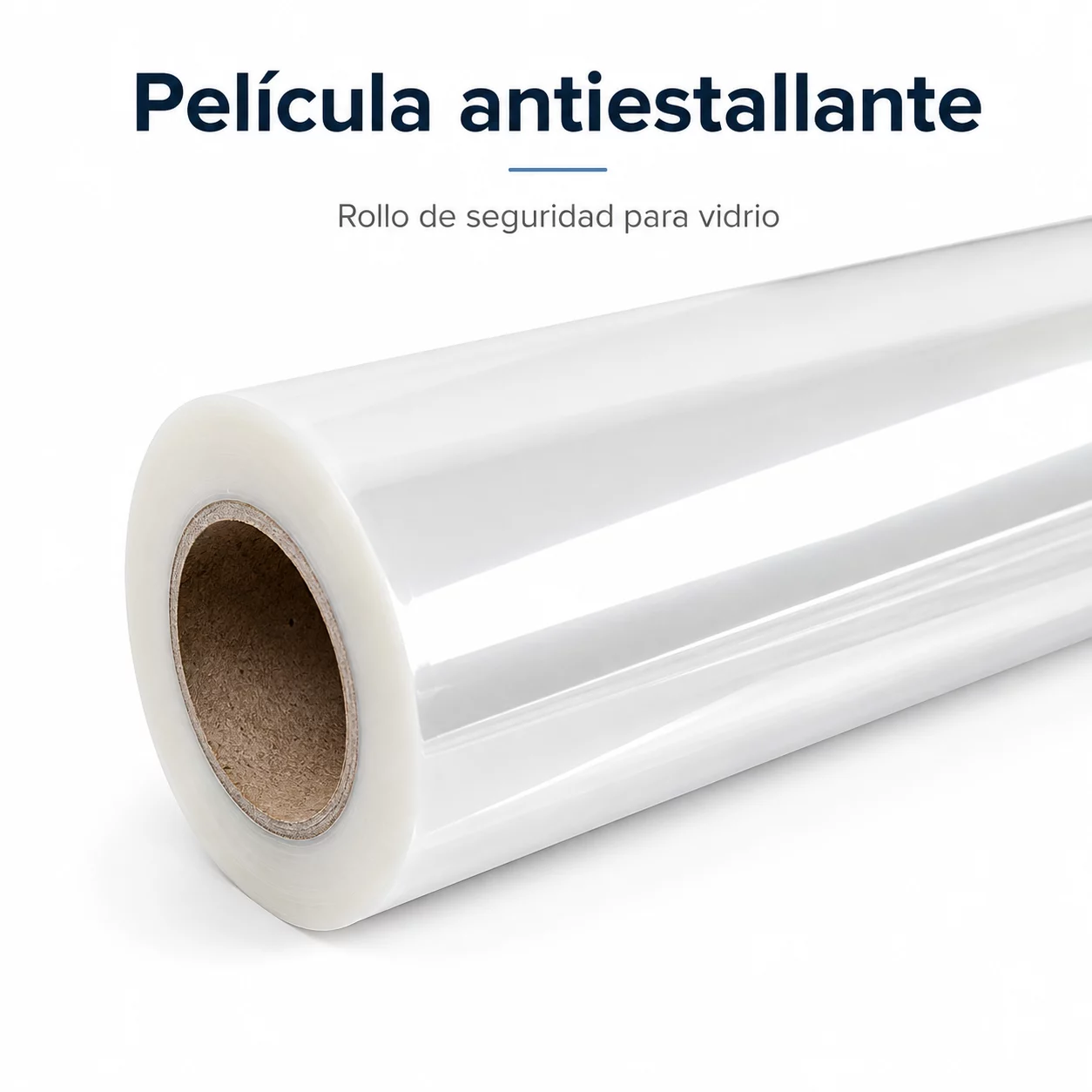 Película antiastillante transparente para protección de vidrio